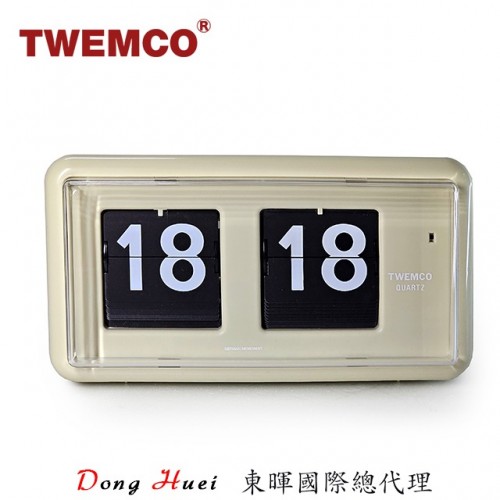 TWEMCO QT-30  德國機芯翻頁鐘 12/24小時制 可壁掛、桌放