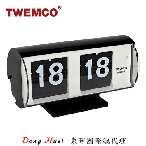 TWEMCO QT-30T 德國機芯翻頁鐘 12/24小時制 復古半圓形