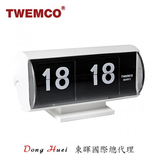 TWEMCO QT-30T 德國機芯翻頁鐘 12/24小時制 復古半圓形