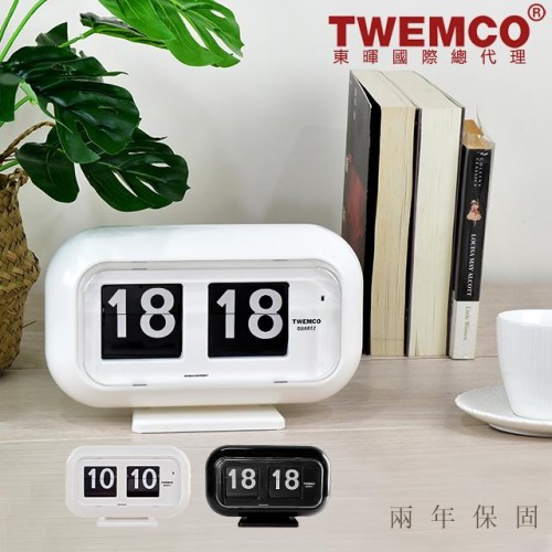 TWEMCO QT-35 系列 德國機芯翻頁鐘 12/24小時制 圓弧形 可壁掛